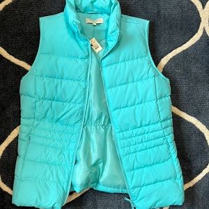 Never worn teal vest from Talbots, size small